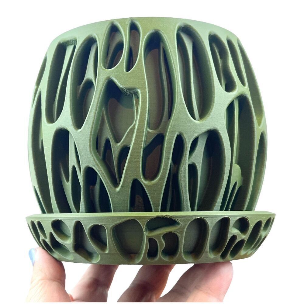 Indoor Flower Pot, The Slime Planter Pot, Houseplants, Ecofriendly - Picture 4 of 10